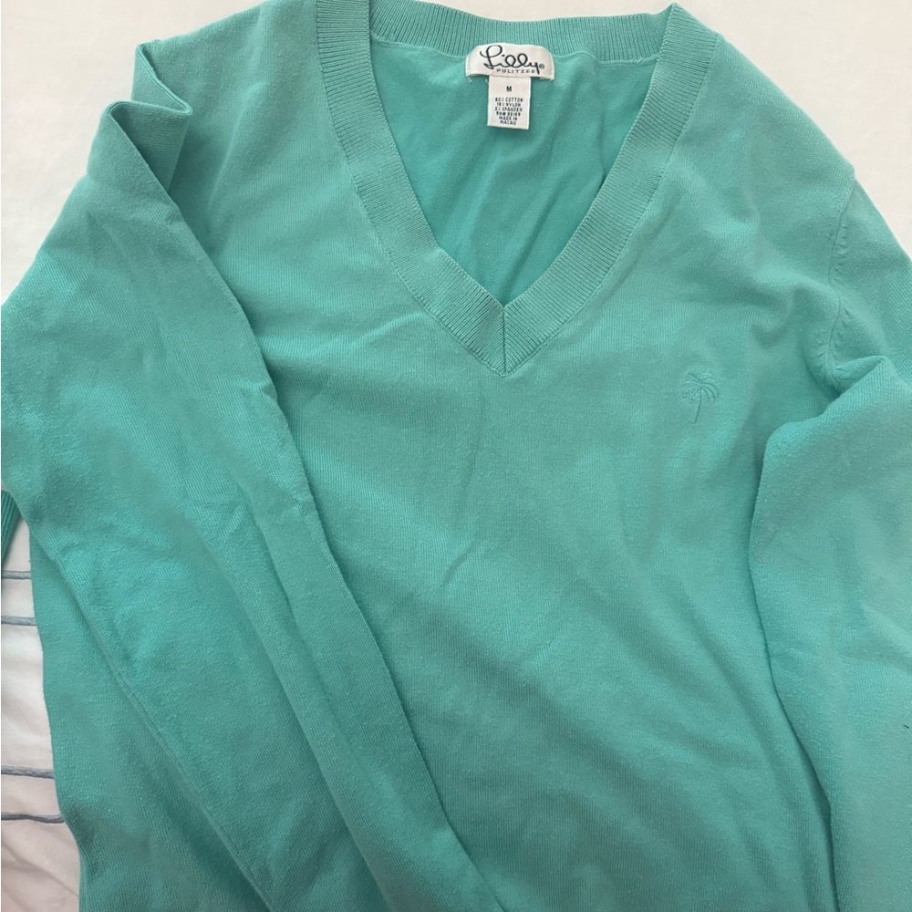 Lilly Pulitzer Women's V-Neck Sweater - Teal